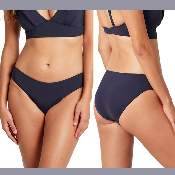 NWT Sea Level [ 4 US ] Essential Regular‎ Bikini Bottoms in Night Blue - Picture 1 of 12